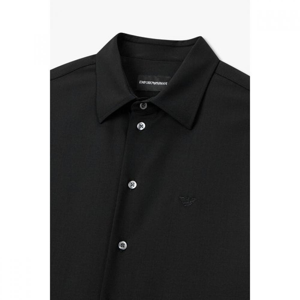 Emporio Armani Men S Stretch Long Sleeve Wool Shirt A516104004