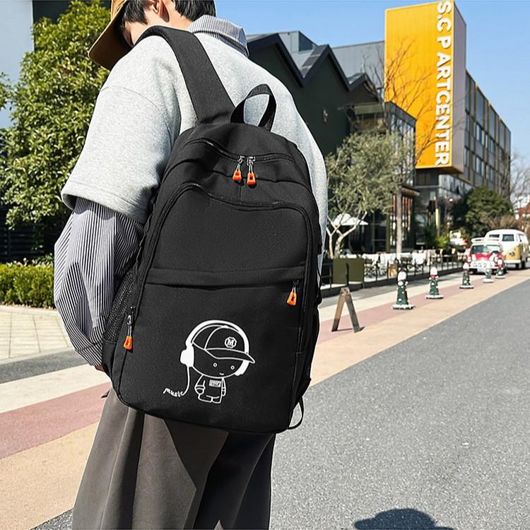 New high-value printed casual backpack for junior high school students and high school students with large capacity computer travel backpack