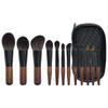 12-Piece Mini Portable Makeup Brush Set with Fiber Bristles: Powder & Eyeshadow Brushes, Complete Beauty Tool Kit.