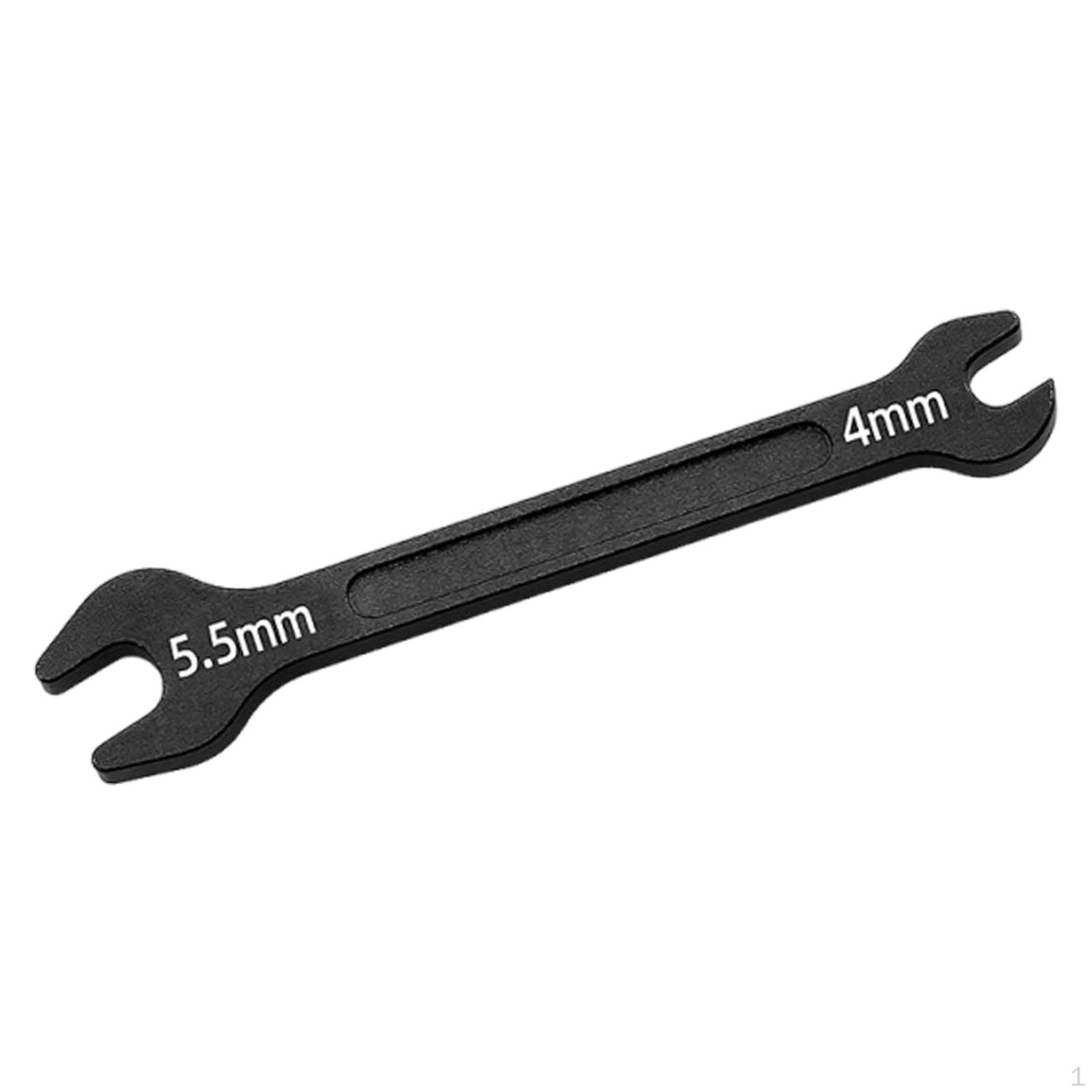 

Aluminum Alloy Open-end Wrench, RC Car Repair Tool, Model Car, Pull Rod Structure Li чёрный