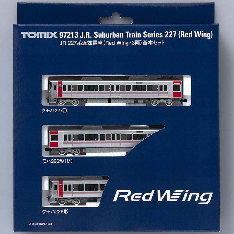 TOMYTEC TOMIX N Gauge JR 227 Series Red Wing Basic Set Model Train 97213 3-Car