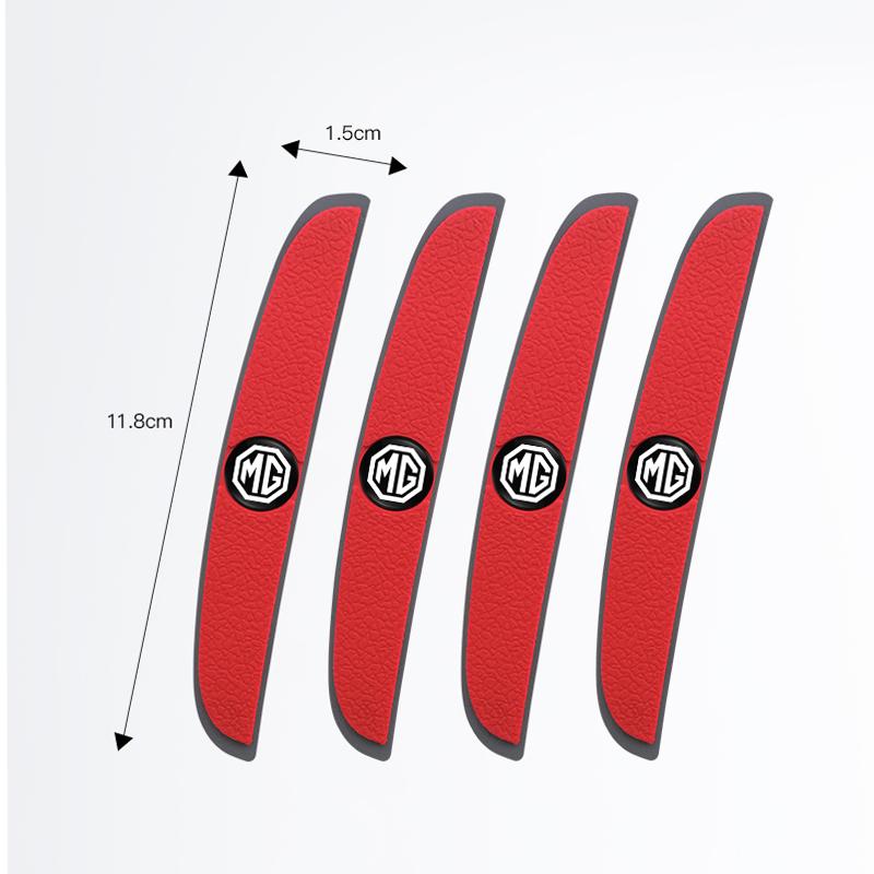 4Pcs Car Door Anti Scratch Protection Strips For Morris Garages MG Rx5 HS MG3 MG5 MG6 MG7 Rubber Decoration Sticker Car Supplie