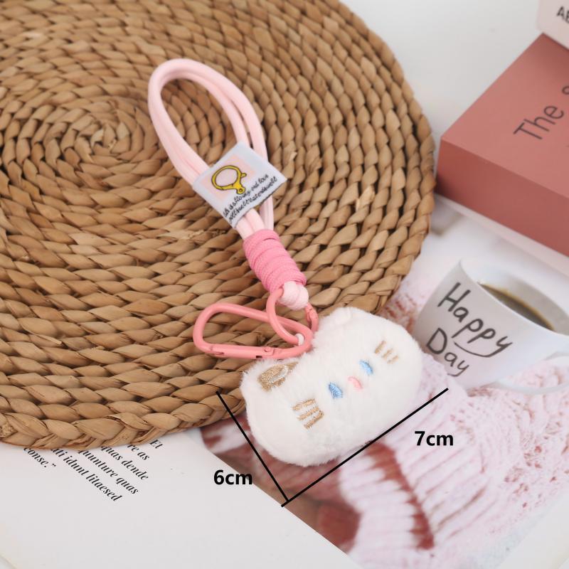 Kreskówkowy Pluszowy Kotek Niedźwiadek Brelok Zawieszka Lalka Ornament