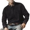 Men's Retro Heavy Washed Thick Sweater - Simple Winter Style