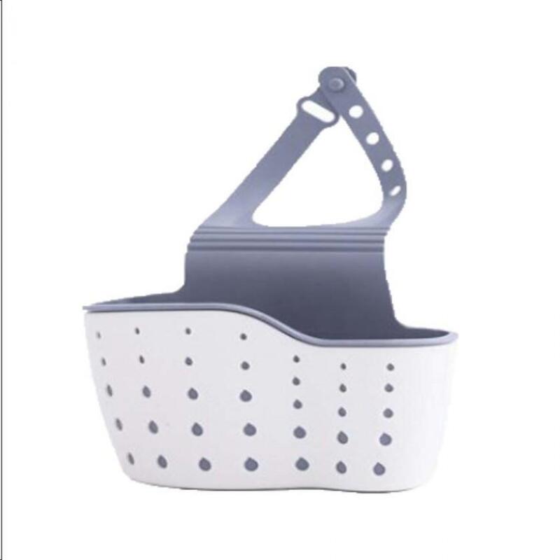 A walking, water-draining dishcloth holder that is neat and tidy.