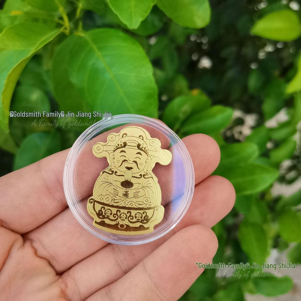 999 Guldfolie Mobilklistermärke - Inflödande Rikedom, Välståndsguden Födelsedagspresent