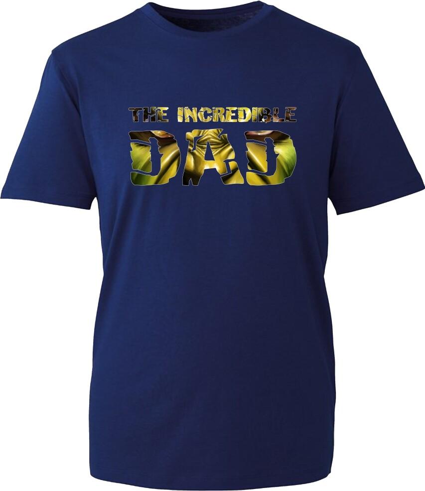 The Incredible Dad Fathers Day TShirt Superhero Dad Funny Grandpa Birthday Top S