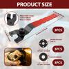 Angle Grinder Wrench Pin Spanner with Hex Key 5/8"-11 Adjustable Flange Metal Spanner for Most Grinder Bench Circular Saw