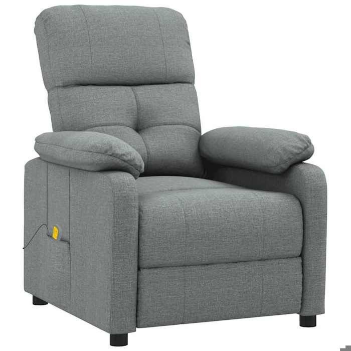 Exclusive House - Dark Grey Fabric Massage Armchair