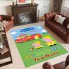 Peppa Pig Customized Name Area Rug Design for Living Rooms Foyer Dormitory Bedrooms Anti-slip Rug Anime Office Decor