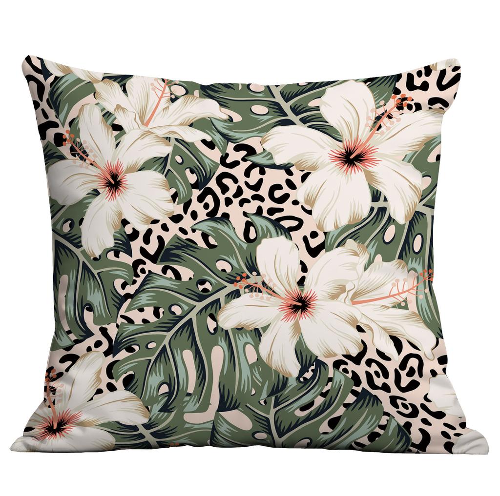 Νέα Πράσινα Φυτά, Τροπικά Φυτά, Μαξιλάρι Τυπωμένο Υψηλής Ευκρίνειας, Κάλυμμα Μαξιλαριού Καναπέ Σπιτιού