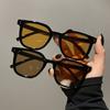New Fashion Vintage Sunglasses for Women Men UV400 Protection Square Resin Anti reflective Outdoor Eyewear