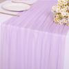 Effulge Chiffon Table Runner Romantic Sheer Table Runners for Wedding Party Bridal Baby Shower Birthday Holiday Decorations