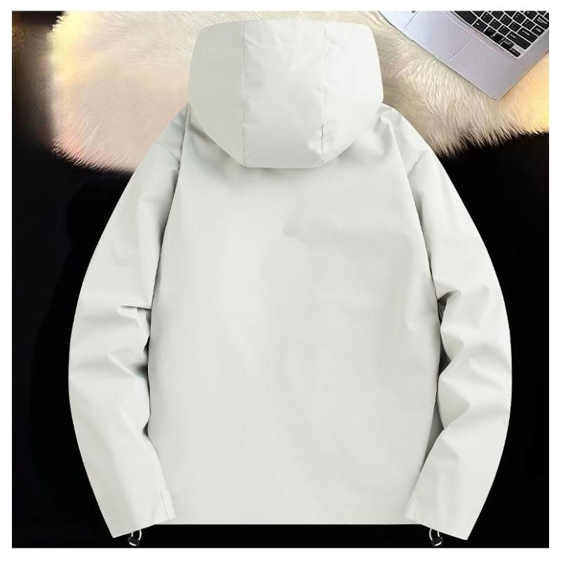 Detachable Hooded Raincoat Windproof Waterproof Jacket for Hiking Camping Outdoor Sports Men Women Three in One