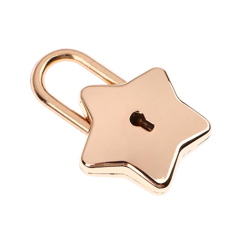 

Декоративный замок для дневника, замок в форме звезды, самодельный навесной замок, металлический навесной замок для женщин с ключом, мини-замки в форме звезды, архаичные навесные замки