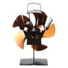 SF304G 5 Blades Wood for Burner Fan Heat Powered Stove Fan Fireplace Fan Efficient Wood Stove Fan Larger Air Flow Perfec