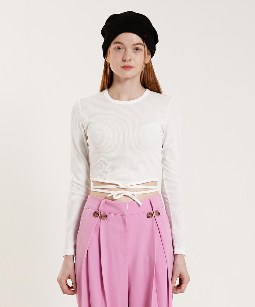 PINK PINEAPPLE Strap T.Shirt_White