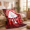 Coperta in Pile a Tema Nottingham Forest Morbida e Accogliente in Peluche per Camera da Letto Divano Viaggio