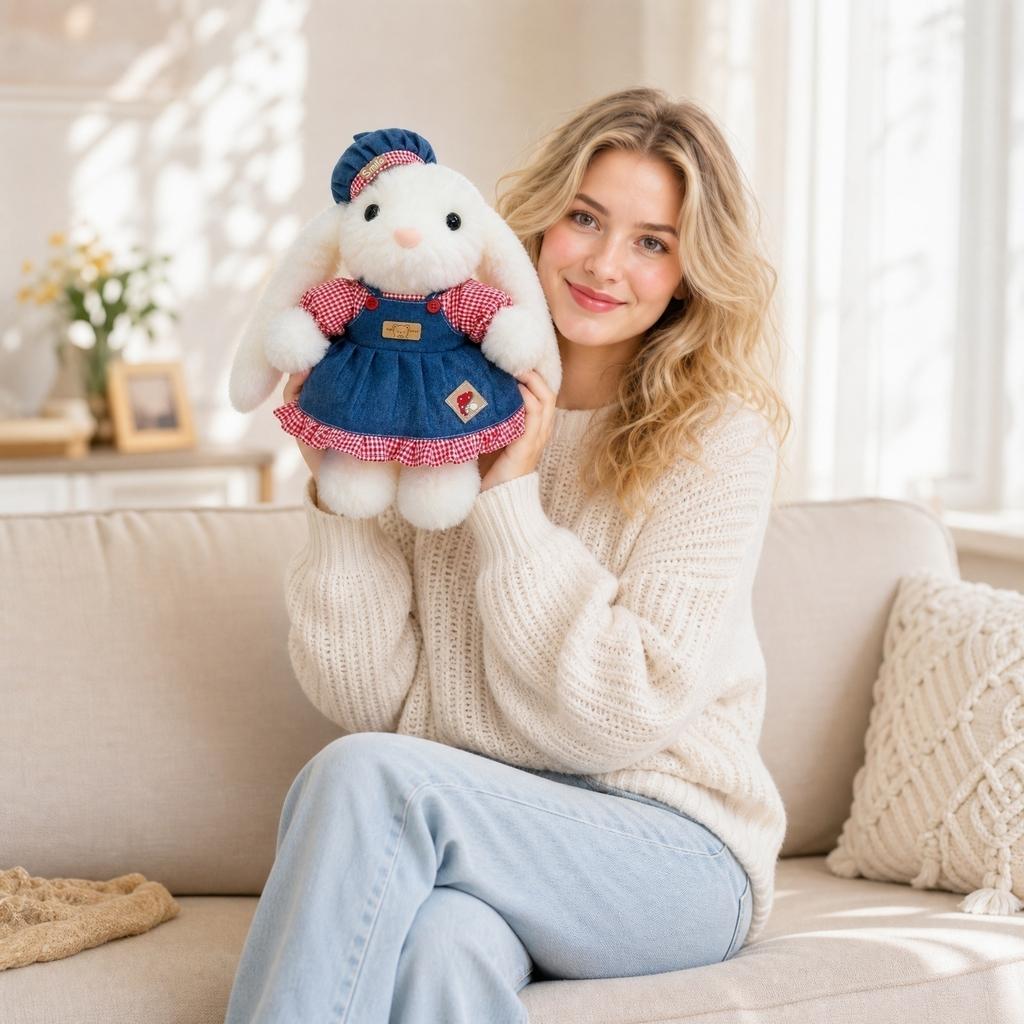 Cute Soft Plush Stuffed Animal Doll for Home Decoration, Play, Birthday Gift for Kids and Adults