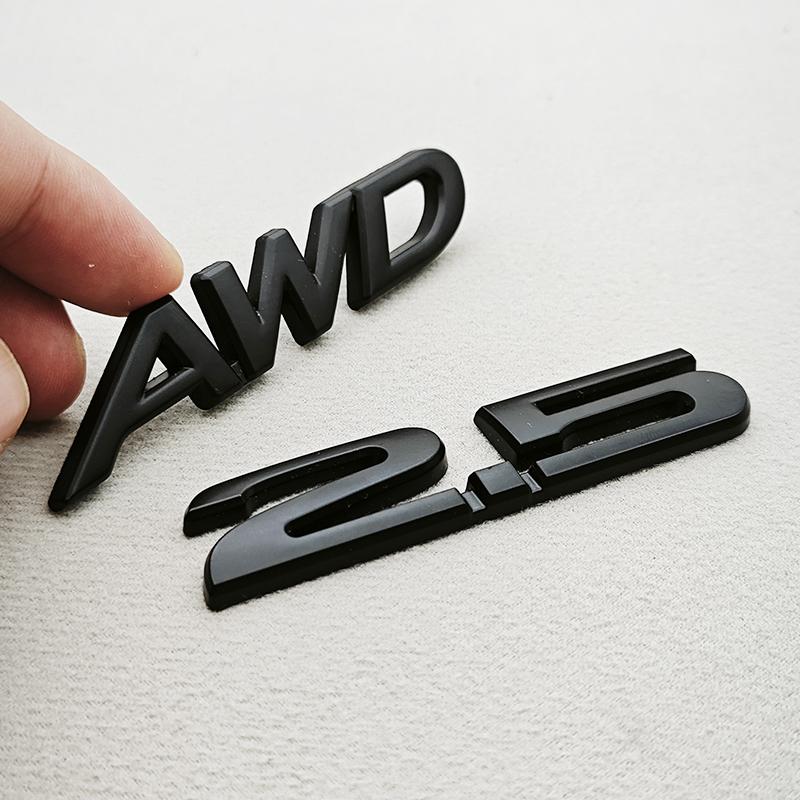 NEW 3D Metal Car Styling 2.0 2.5 AWD Logo Car Body Badge Emblem For Mazda 3 CX-5 CX-3 RX-8 RX- 5 Decals Accessories Yvmsj22