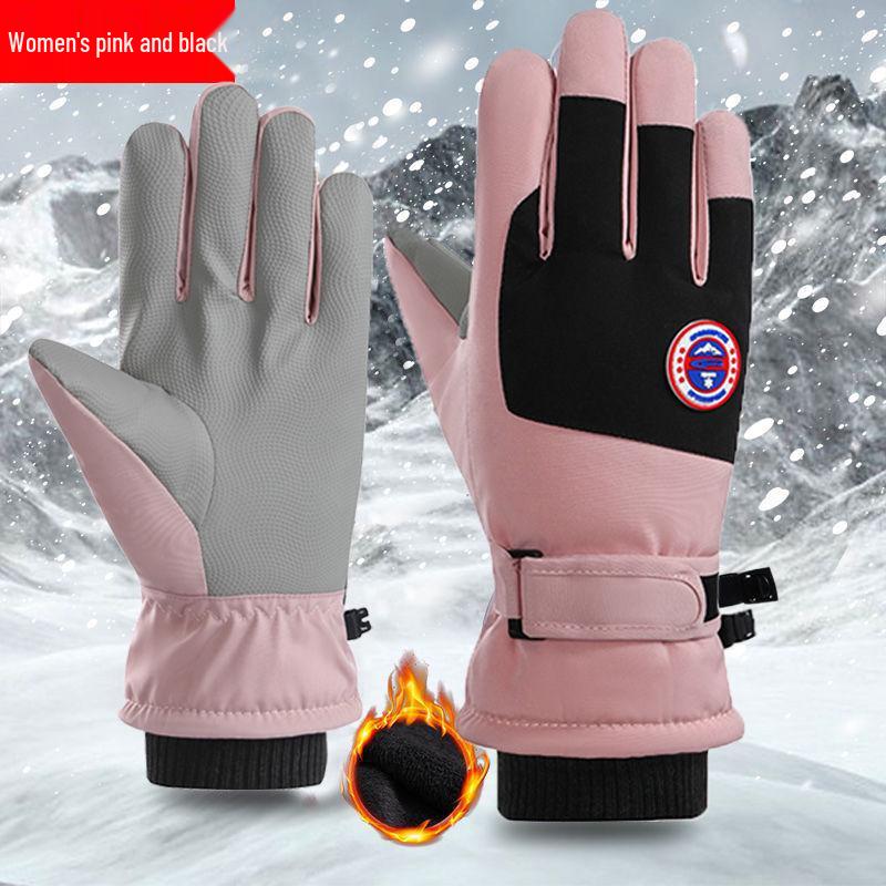 

Unisex Winter Ski Gloves: Touchscreen, Waterproof, Windproof, and Fleece-Lined for Outdoor Riding