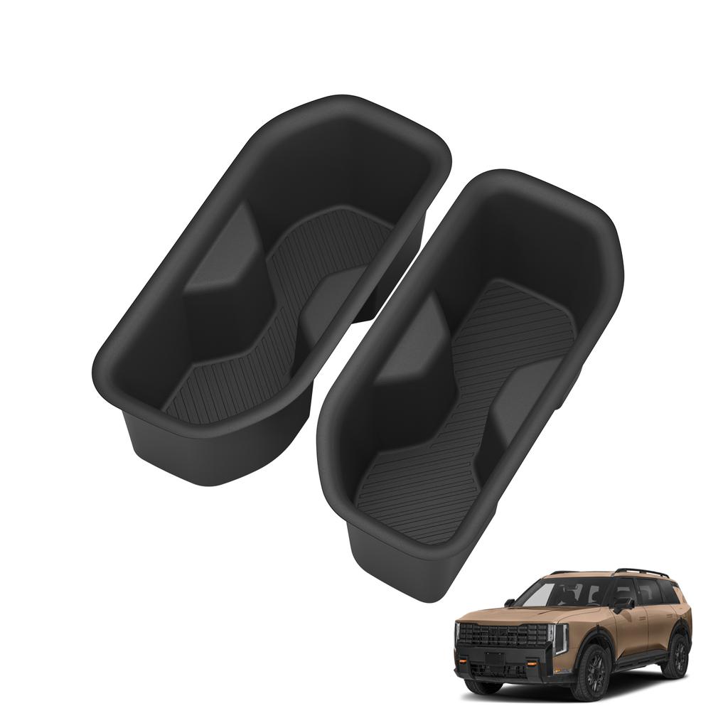 Smabee for Kia Telluride 2027+ Car 3rd Row Left and Right Side Water Cup Holder Insert Drinks Shock-Absorbing Storage Tray