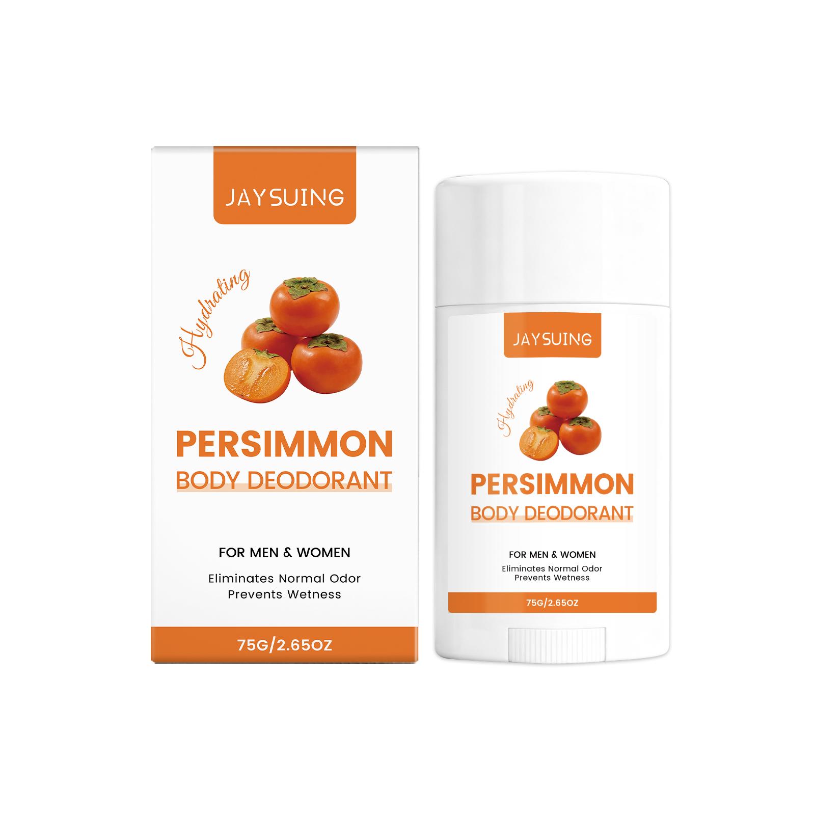 Jaysuing persimmon body fragrance stick has a refreshing texture, basic moisturizing, portable and household dual-use fragrance care stick 75g