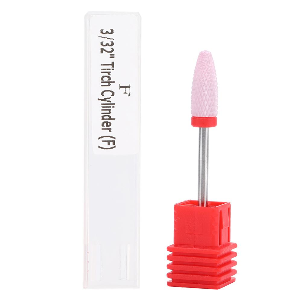 5 Types Ceramic Cylinder Shape Grinding Head Nail Drill Bit for Nail  Polishing Manicure Tools