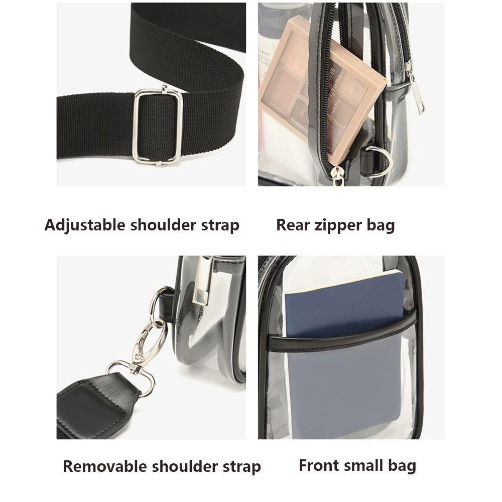 Large Capacity Clear  Shoulder Bag Stadium Purse Bag  Stadium Approved Bags