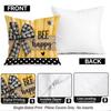 1pcs/4pcs Sunflower Bee Pastoral Cushions Pillowcase Polyester Cushion Cover Throw Pillow Pillowcover Home Car Sofa Decor