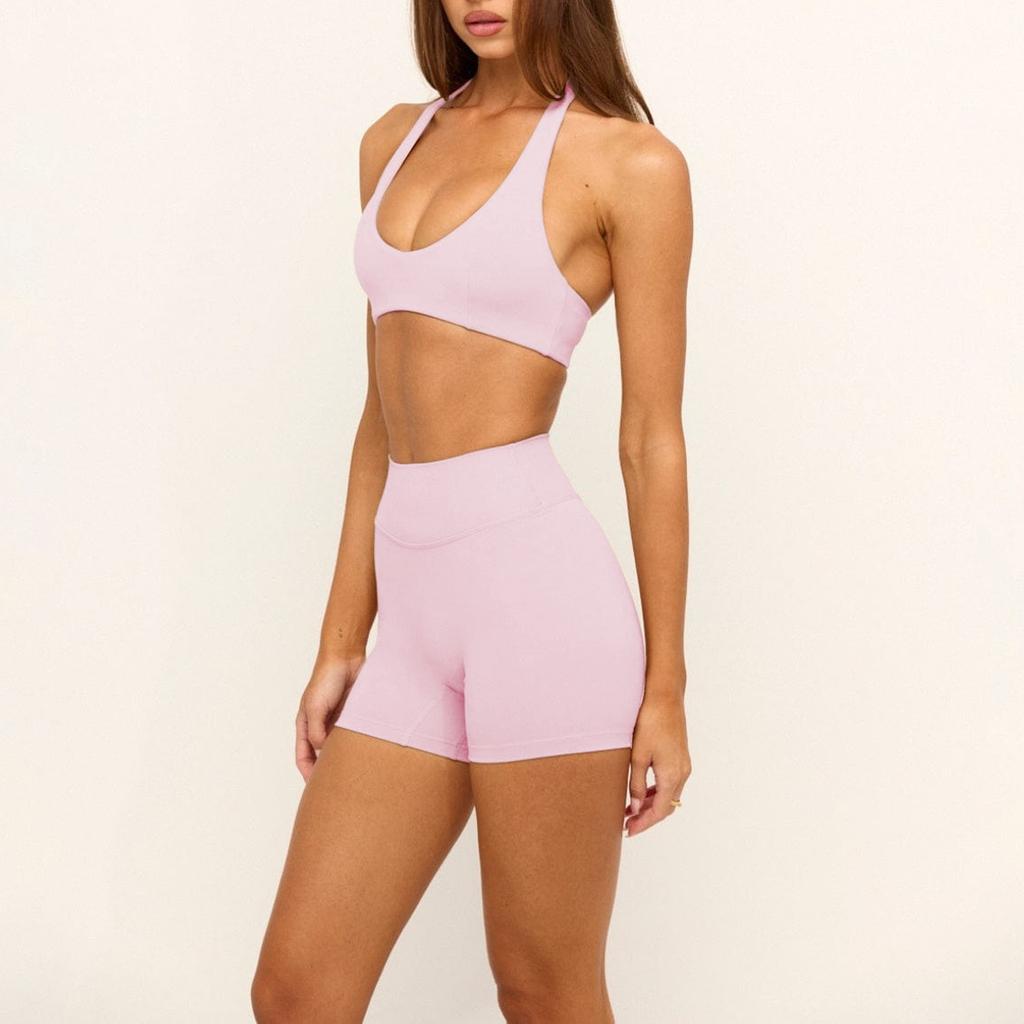 New neck beauty back sports underwear shorts set fitness sports yoga Pilates quick-drying two-piece set