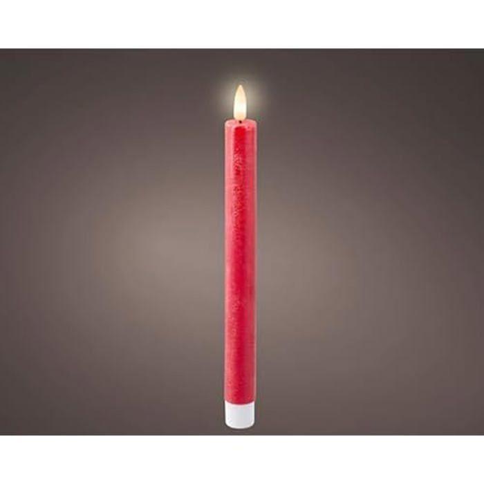 Bougies À Piles - LUMINEO - Lot De 2 - 24,1 Cm - Cire Réaliste - Flamme Blanche Chaude