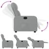 Relaxation Armchair Light Grey Fabric