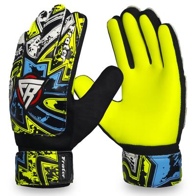 BeingFit Professional Goalkeeper Gloves Fluorescent Sizes 4 Years To Adult Heavy Duty Grip Enhanced Design 7 Suitable for – Red/Blue/Yellow – – &
