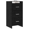 Sideboard in Black Oak Finish 40 x 36 x 80 cm Engineered Wood