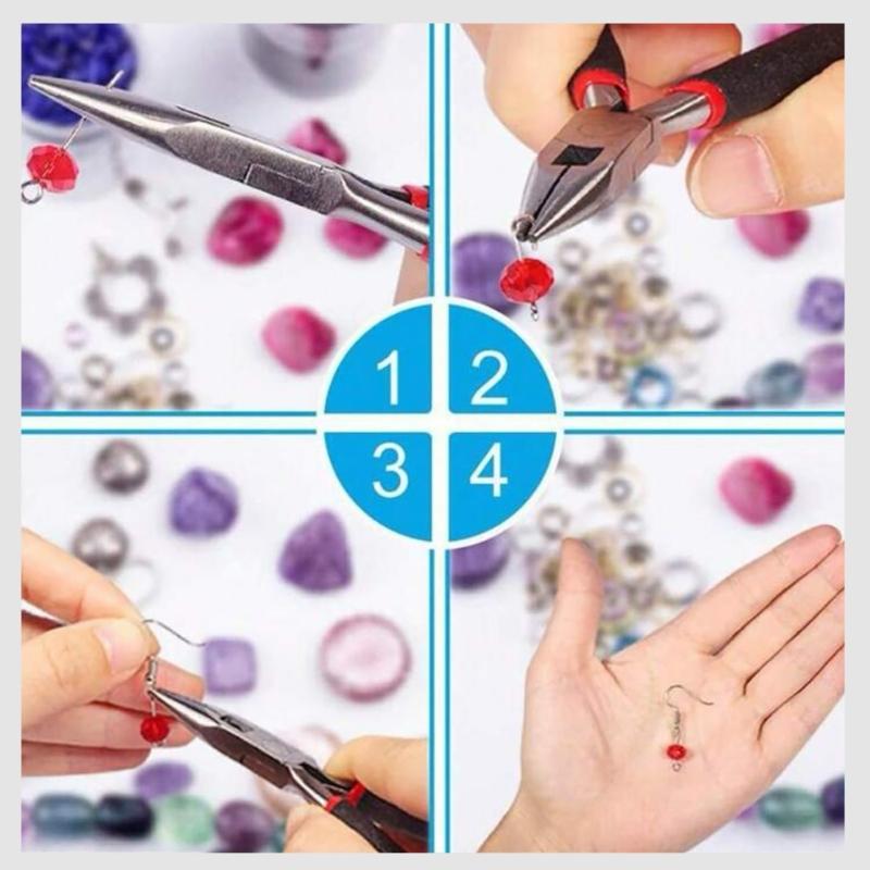 8Pcs Jewelry Needle Nose Pliers Side Cutter Jewellery Pliers Wire Cutter Round Nose Pliers Set Jewellery Making Tool