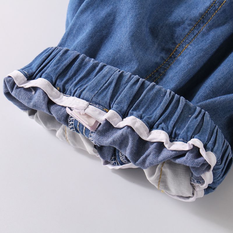 Girls' Mosquito Repellent Pants Summer Thin Style Children's Breathable Jeans Casual Pants Baby Girl Wide Leg Pants