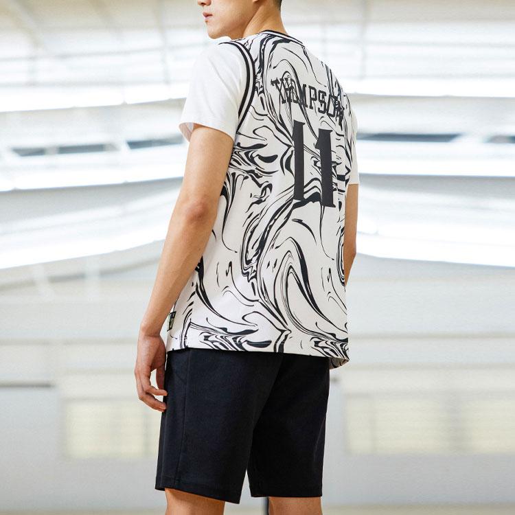 Anta Basketball Series Graphic Full Print Sports Vest Men Tops White 152121181-1