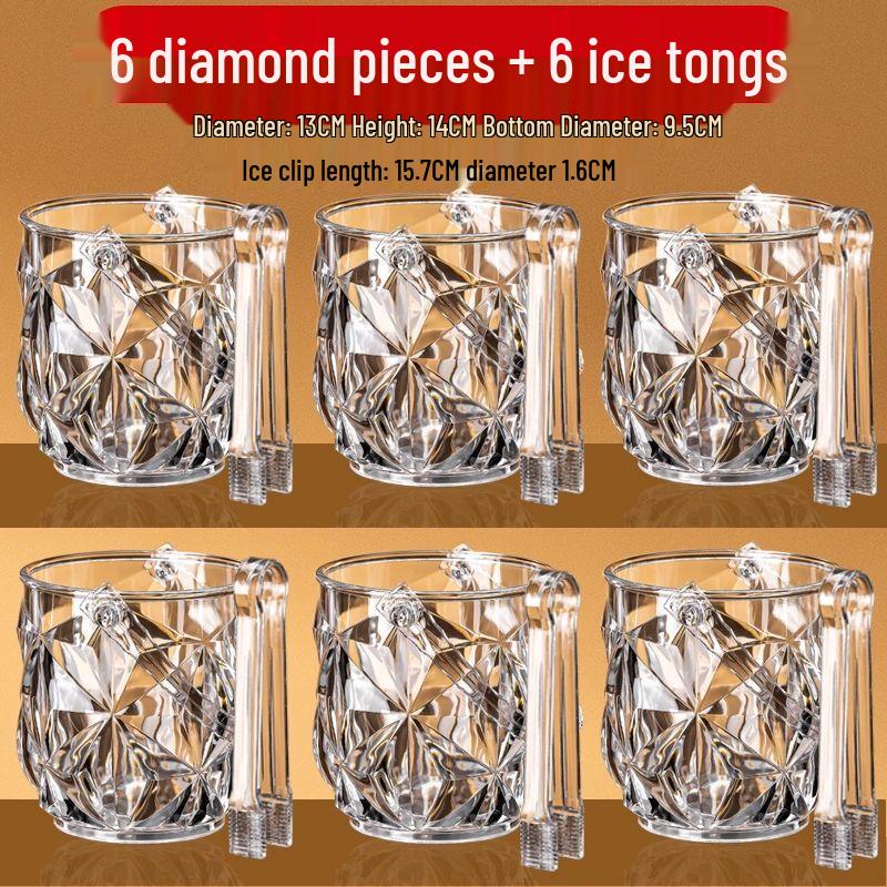 

Набор акрилового ведра для льда со щипцами