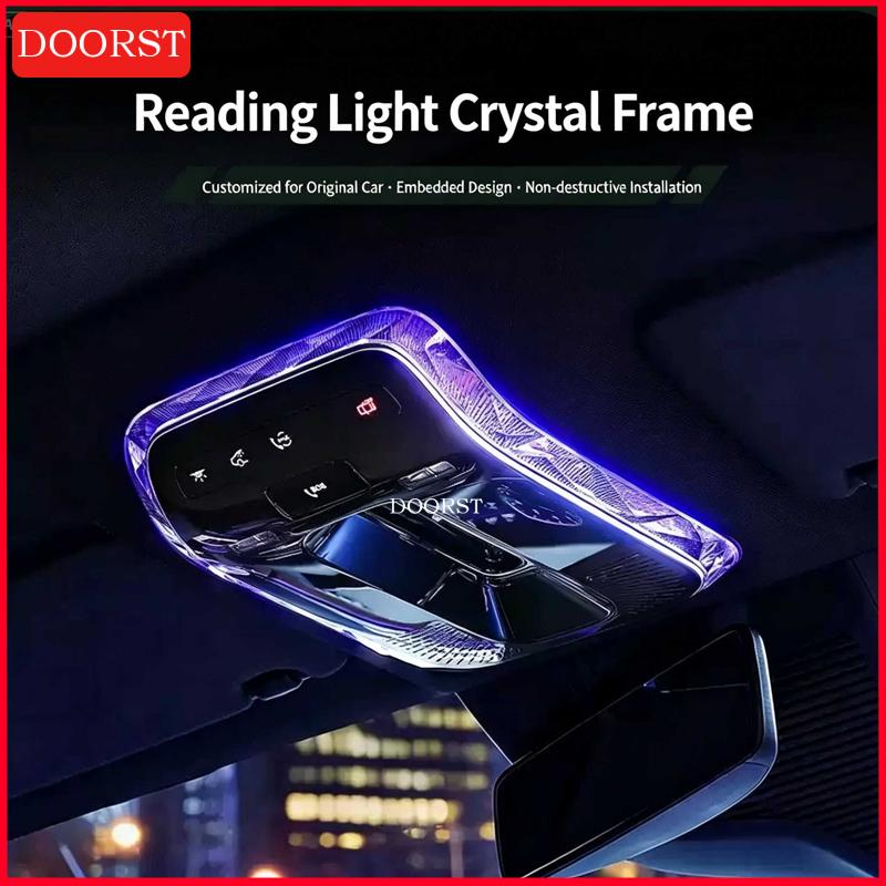 CRM1 For Mercedes Benz C GLC E Class W206 X254 W214 Crystal Reading Light Frames Decorative Stickers Interior Modification Accessorie
