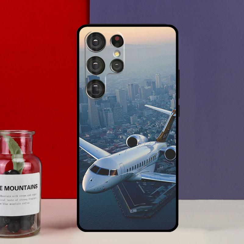 Airplane Aircraft Plane Funda Case For Samsung Galaxy S25 Ultra S9 S10 S20 S22 Plus S21 FE S23 S24 Ultra Phone Cover