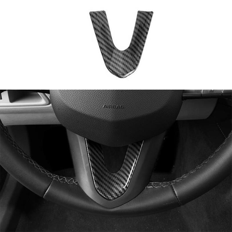 For Cadillac CT4 CT-V 2020-2025 Carbon Fiber Steering Wheel U Type Cover Trim