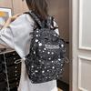 New niche lightweight backpack simple printing cute middle school student schoolbag leisure travel large capacity backpack