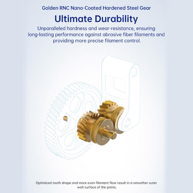 Panda Claw 3D Printer Parts Nanocoated Extrusion Head Gear Kit Upgraded Gear Replacement For P1P P1S X1C 3D Printer