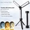 LED Work Light Rechargeable Tent Lantern with Tripod Camping Lantern 3 Brightness for Hiking Fishing Camping