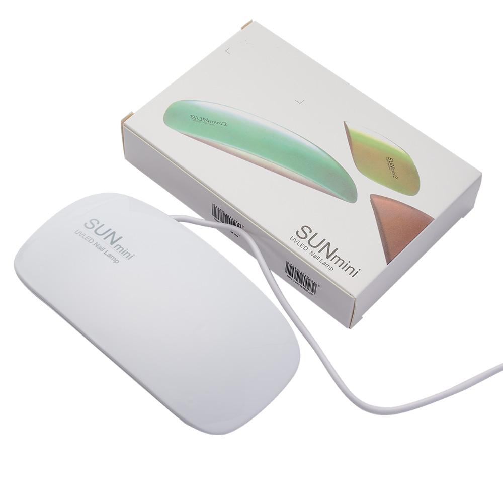 1Pc Mini Portable Nail Lamp With 6pcs Led Bead UV/LED Nail Dryers White Pink Color USB 6W Home Use Nail Tools Lamp &*&