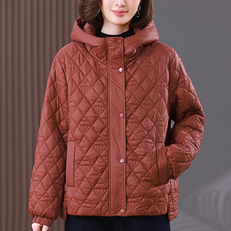 Women's 2024 Lightweight Petite Quilted Cotton Coat - Autumn/Winter Fashion