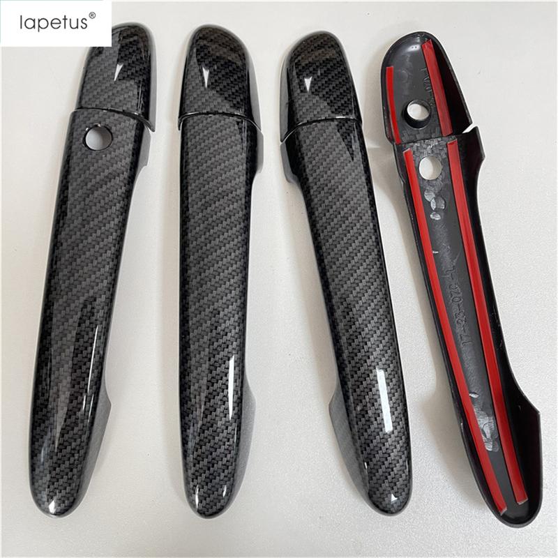 For Mazda 6  - 2024 Car Door Handle Molding Decoration Cover Trim ABS Bright Chrome / Carbon Fiber Accessories Exterior Kit