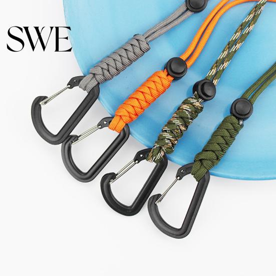 Carabiner Key Hooks Backpack Buckle High Strength Good Load-bearing Anti-loss Nylon Multifunctional Hanging Ring Bag Outdoor Accessories Buckles