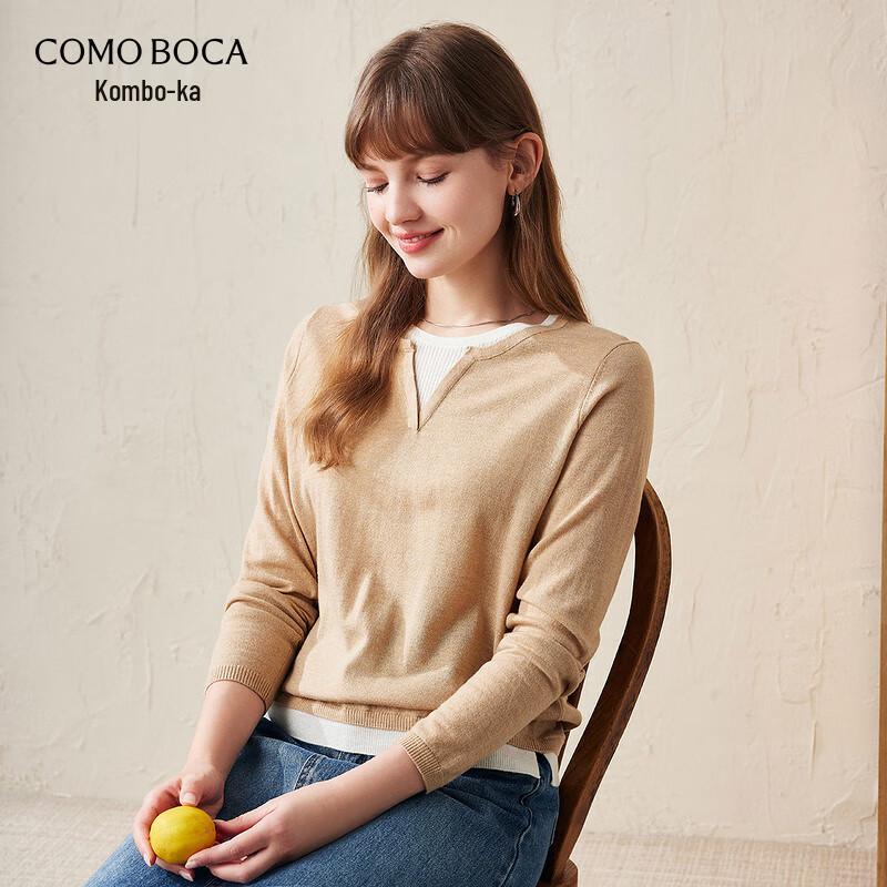 

Women s Layered Look Fine Wool Sweater XL